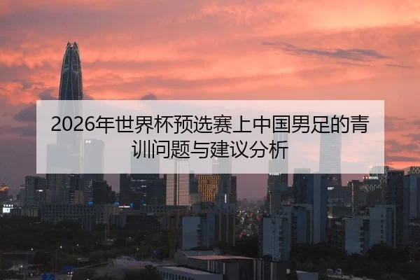 2026年世界杯预选赛上中国男足的青训问题与建议分析